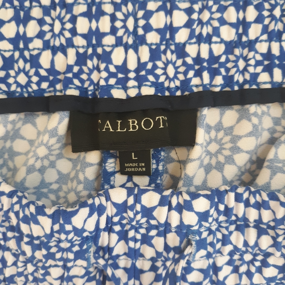 Talbots floral drawstring pants LG *V - Picture 3 of 6